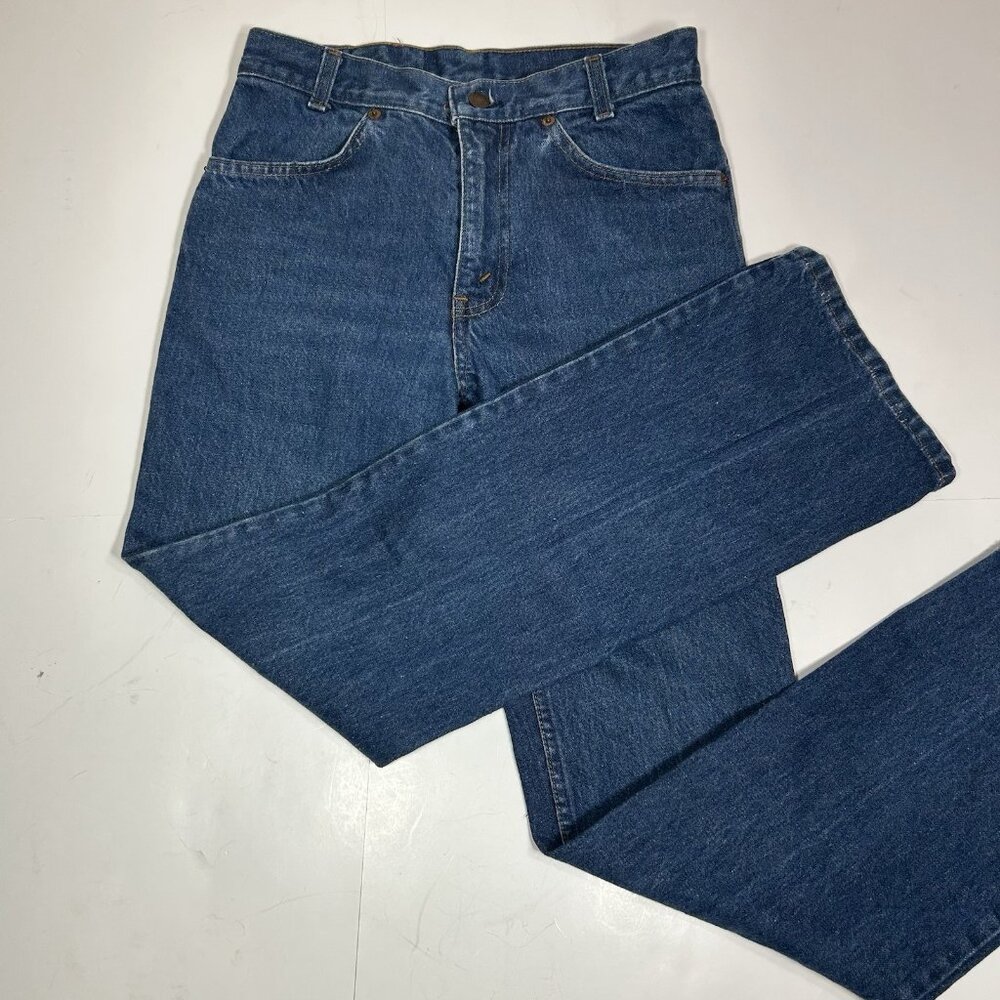 Vtg Levi’s 506 Jeans Tag Sz 29x30 Blue Denim 100% Cotton Made Canada Orange Tab